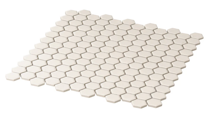 MATRIX HEXAGON WHITE MOSAIC