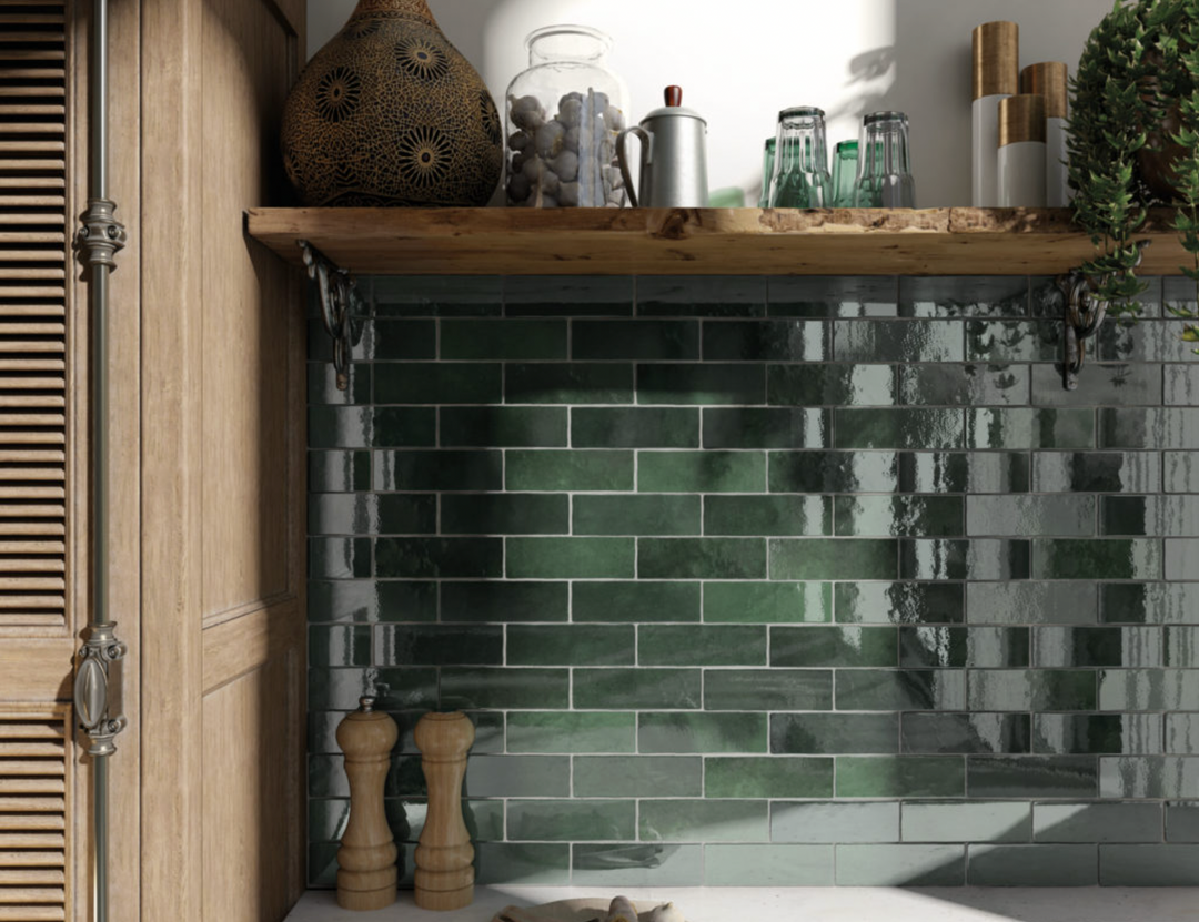 ARTEMIS MOSS GREEN GLOSS 200X65MM