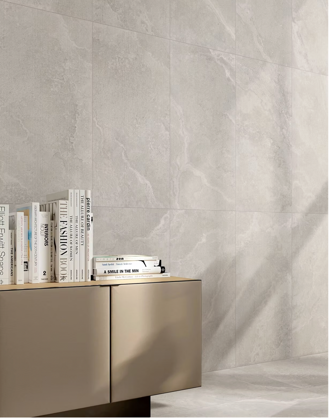 TRAVERTINE ROYALE SILVER PORCELAIN TILE