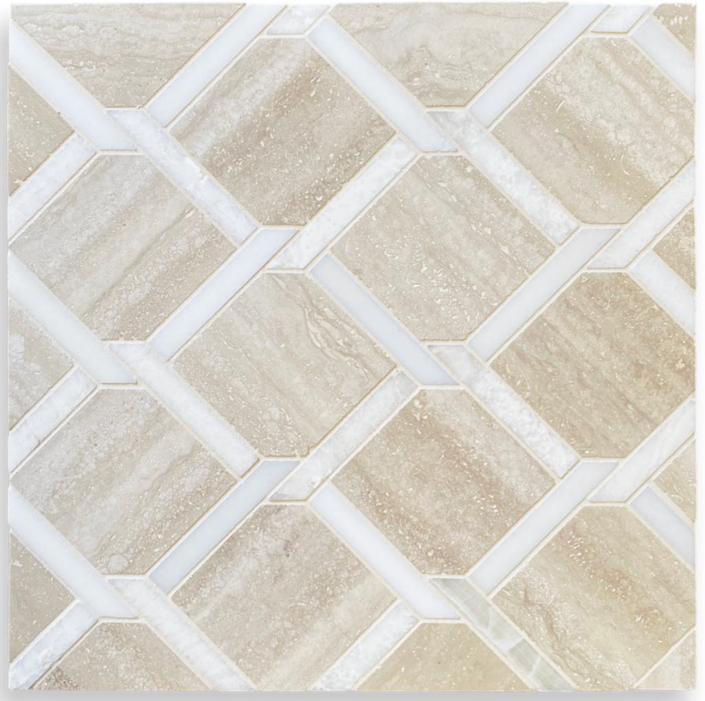 POMPON WEAVE HONED MOSAIC