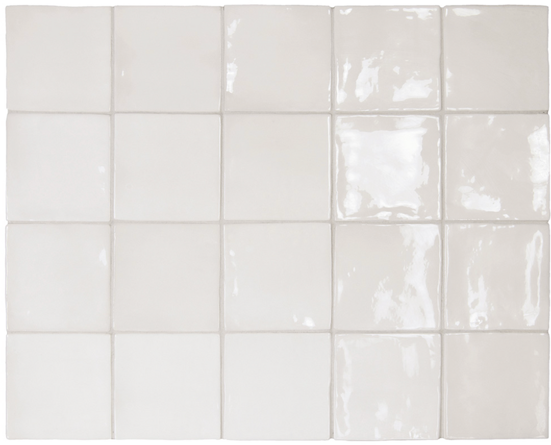 MARLOWE WHITE GLOSS WALL TILE 100X100MM