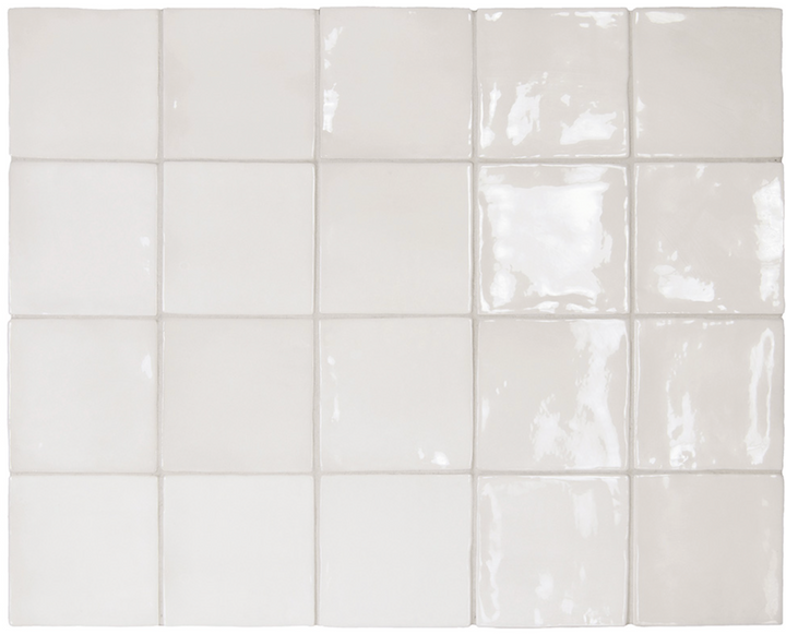 MARLOWE WHITE GLOSS WALL TILE 100X100MM