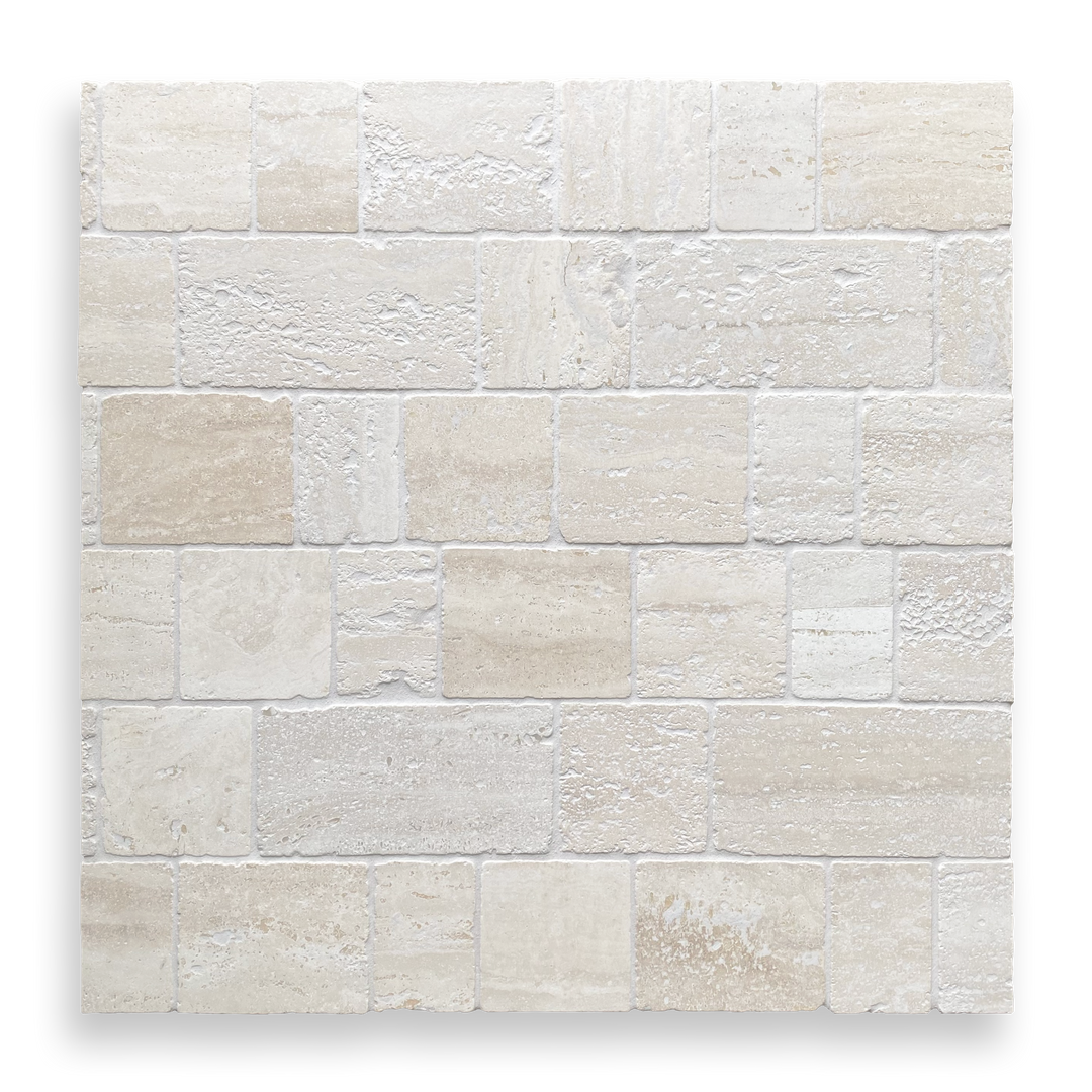 SANTIAGO CLASSICO TUMBLED TRAVERTINE MOSAIC