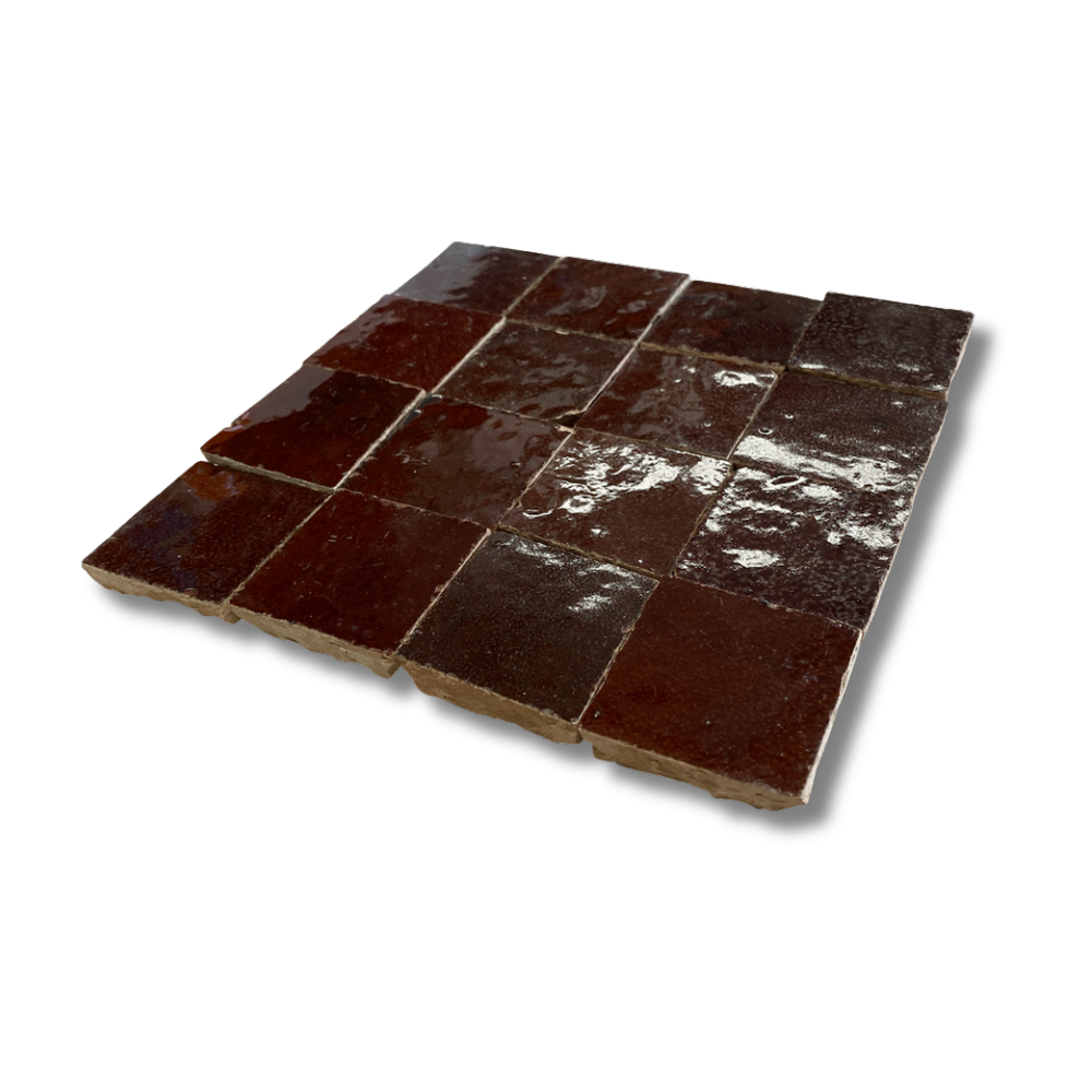 CHOCOLATE ZELIGE MOSAIC 50X50MM