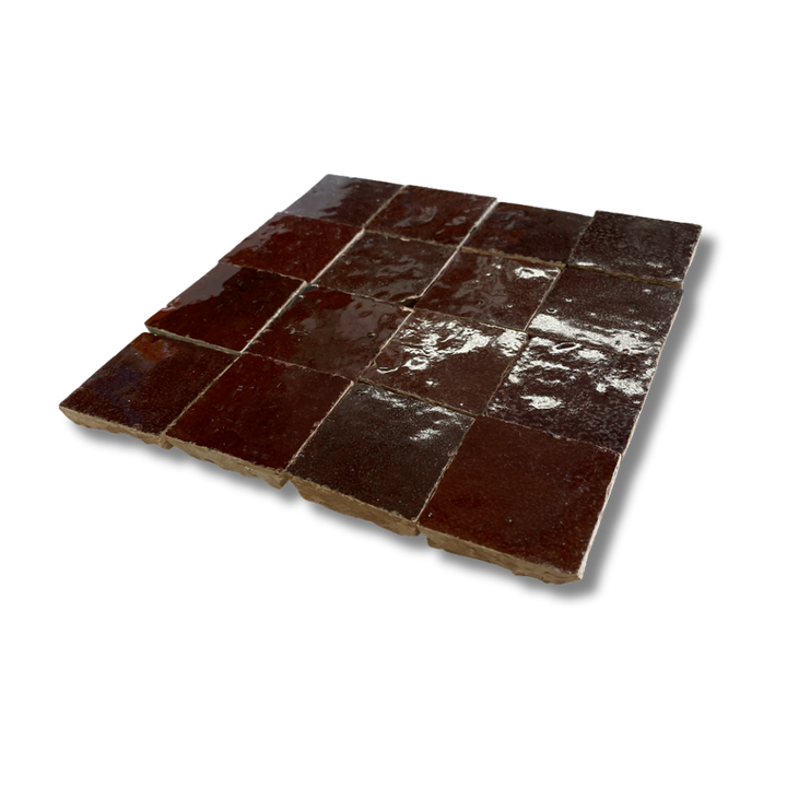 CHOCOLATE ZELIGE MOSAIC 50X50MM