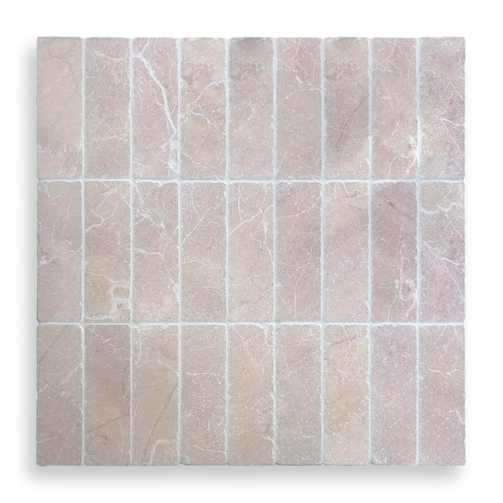 ROSA MARBLE TUMBLED TILE 200X65MM