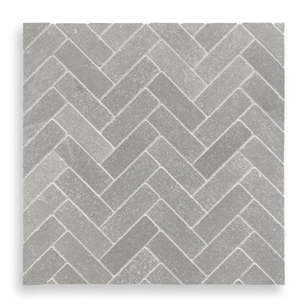 CINDER GREY TUMBLED HERRINGBONE