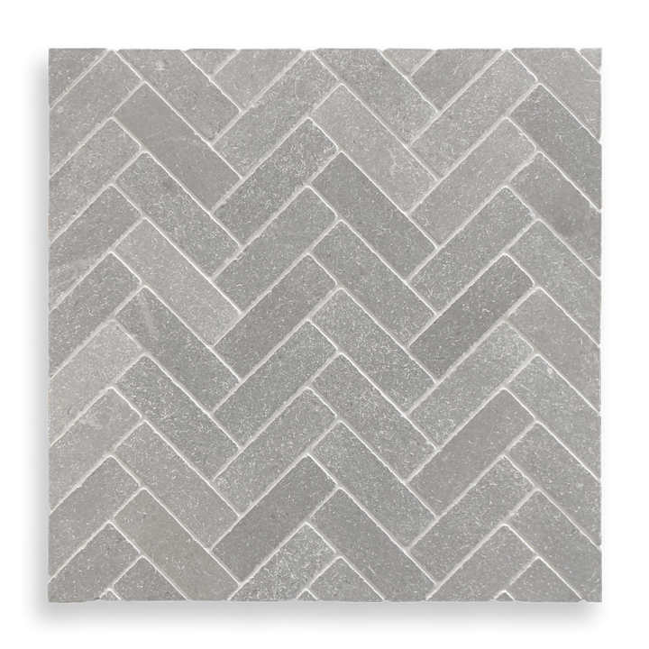 CINDER GREY TUMBLED HERRINGBONE