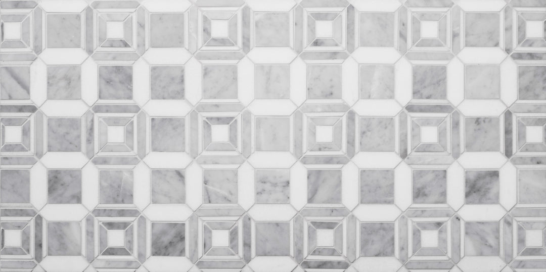 LABYRINTH CHANNEL CARRARA AND THASSOS MARBLE by Steve Cordony