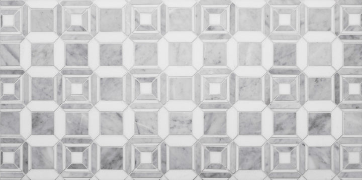 LABYRINTH CHANNEL CARRARA AND THASSOS MARBLE by Steve Cordony